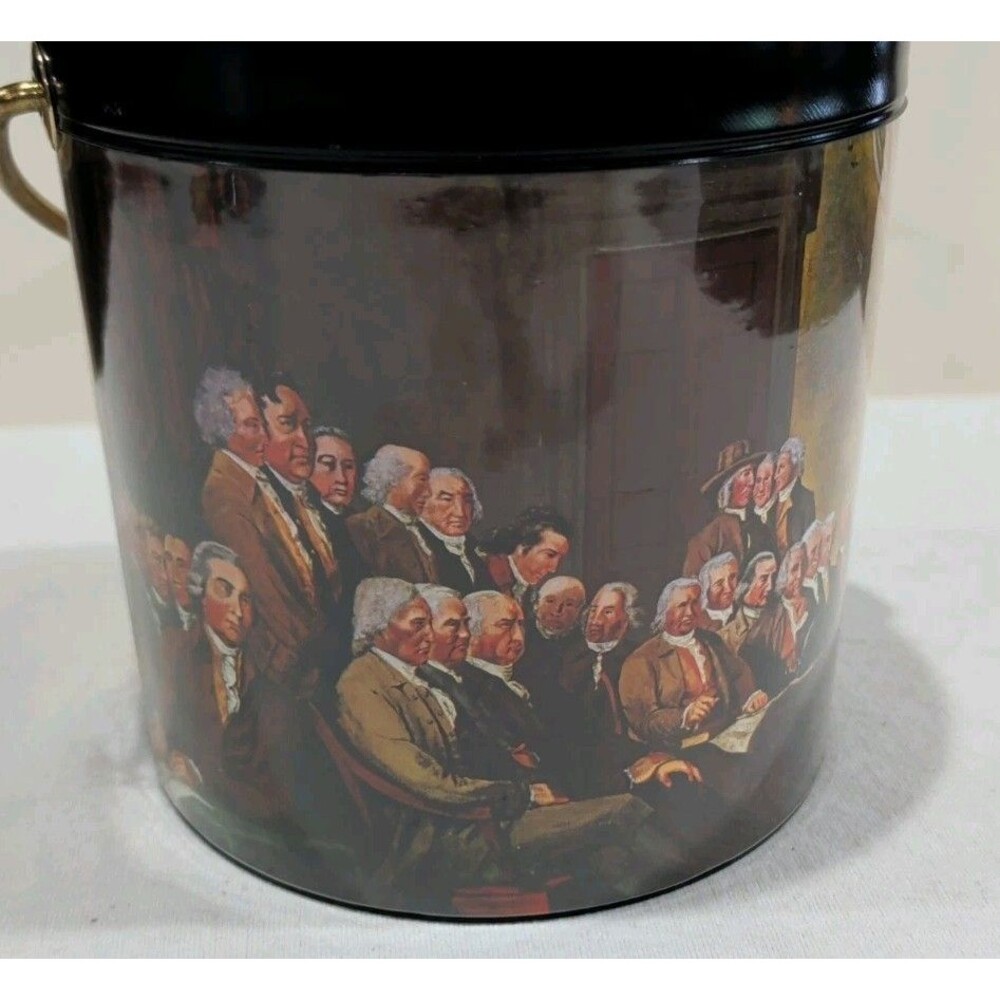 Vintage Thermo-Serv West Bend Ice Bucket Declaration of Independence, July 4th - Picture 5 of 11